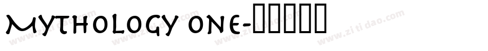 Mythology One字体转换